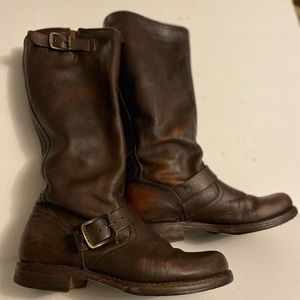 Tall and brown Frye boots size 7.5